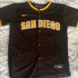 Nike Brown and Orange San Diego Tatis Jr. Jersey
